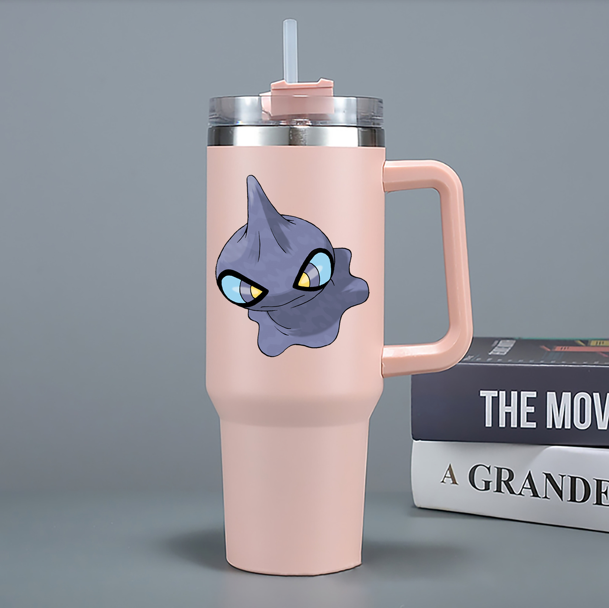 （画像用） ポケットモンスター Pokémon 1200mL車用タンブラー - クリスタルステッカー（プラスチックストロー付き）